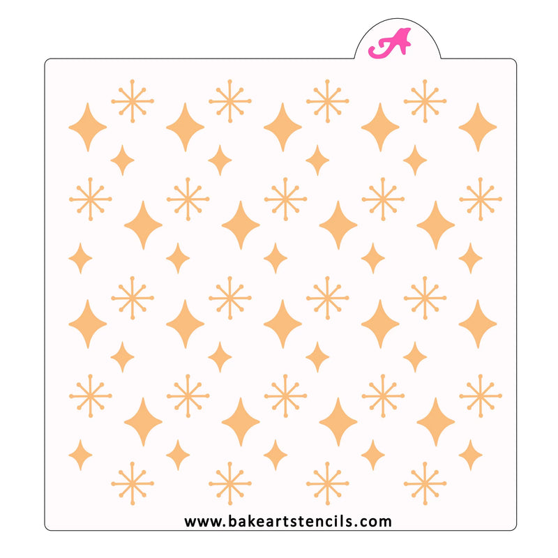 Starflakes BakeArt Stencil