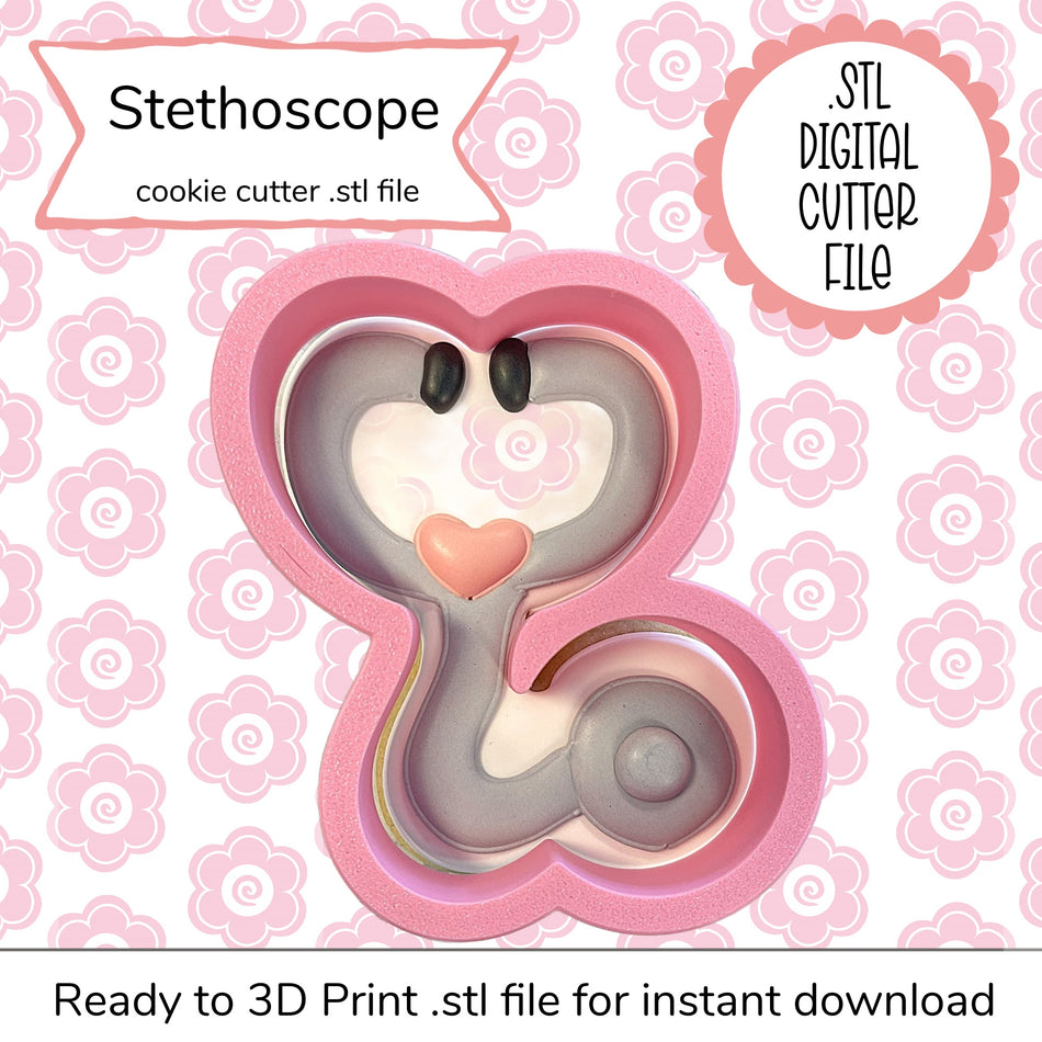 Stethoscope Cutter STL File (digital file)