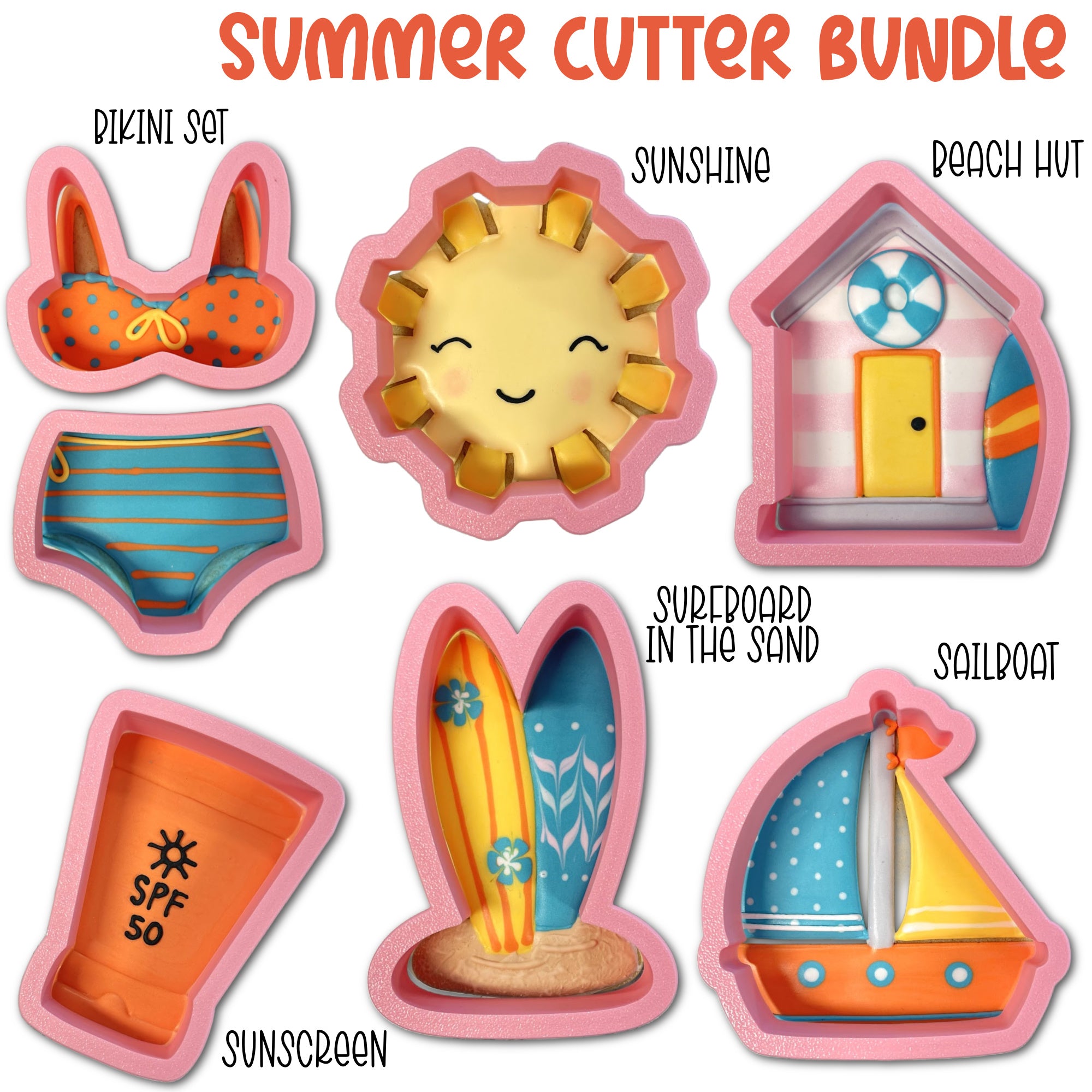 Summer Cookie Cutter BUNDLE (7 cutters)