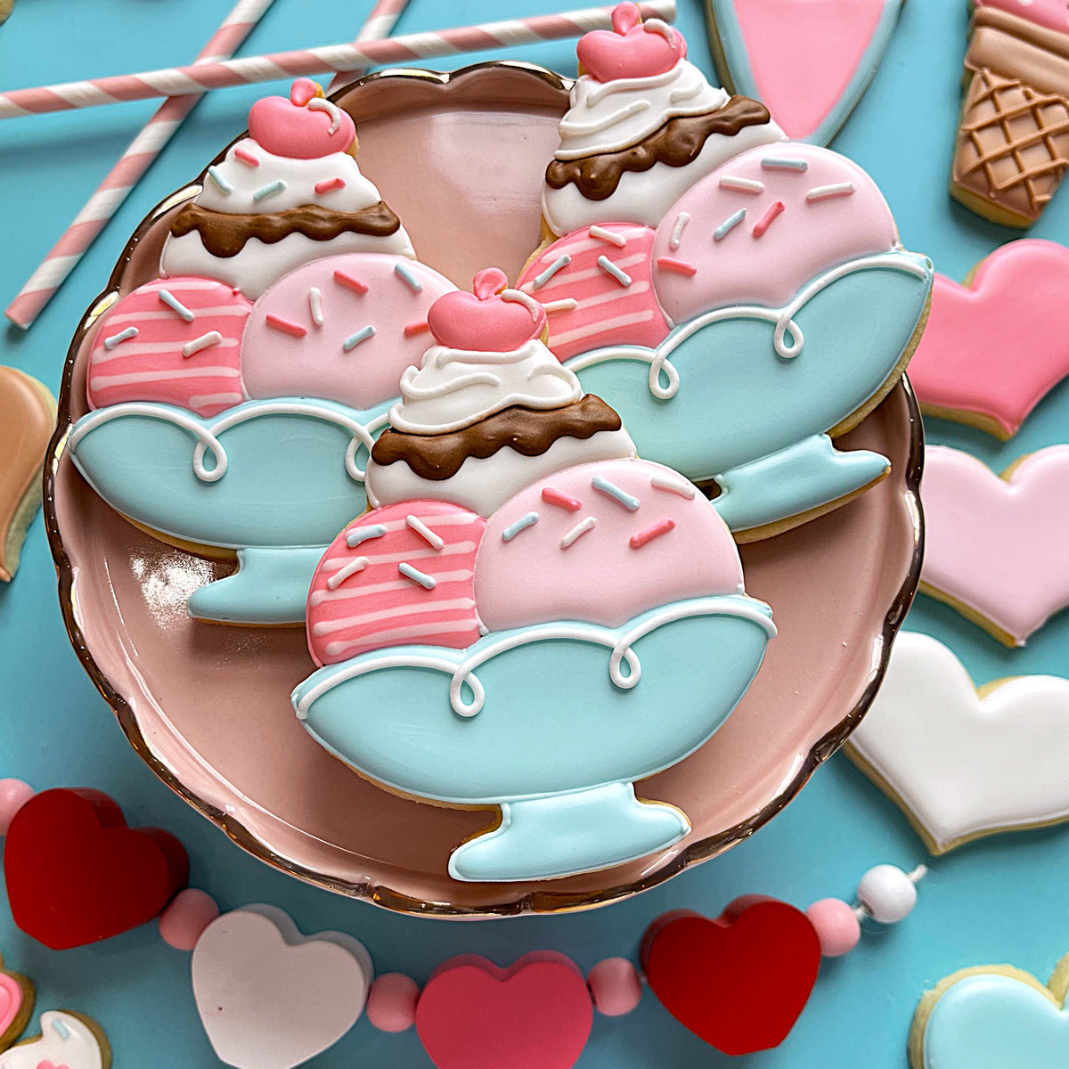 Sundae with Heart Cherry Cookie Cutter