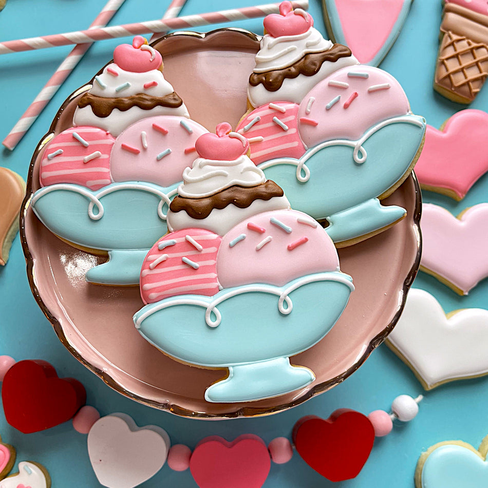 Valentine's Ice Cream Decorating Online Class with Optional Kit