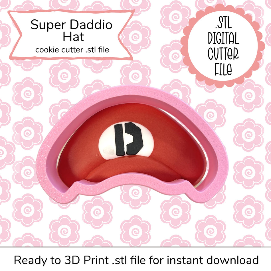 Super Daddio Hat Cutter STL File (digital file)