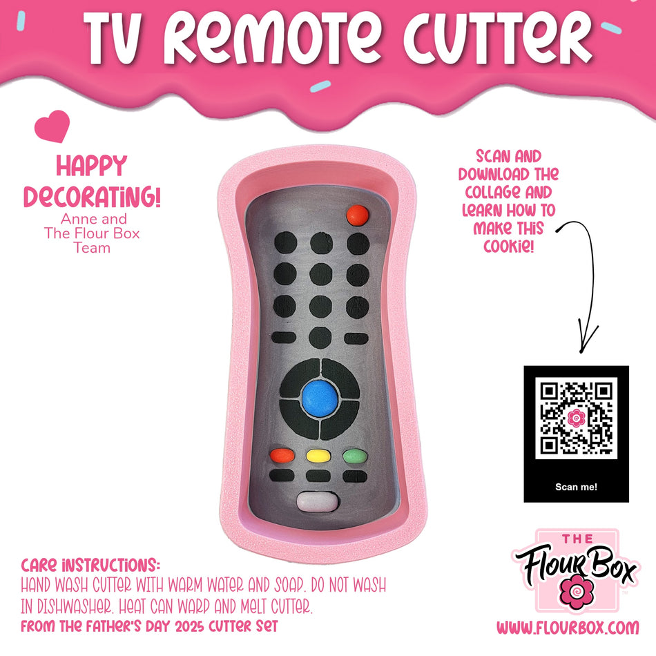 TV Remote Cookie Cutter with Stencil - Image 3 of 5