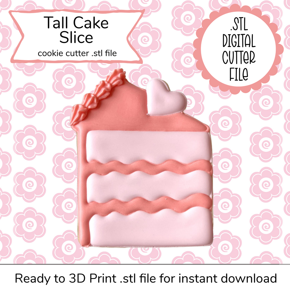 Tall Cake Cutter STL File (digital file)
