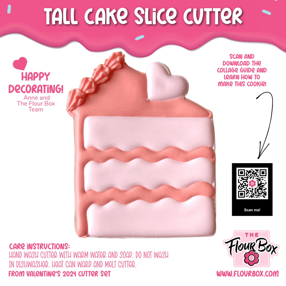 Tall Cake Slice Cookie Cutter