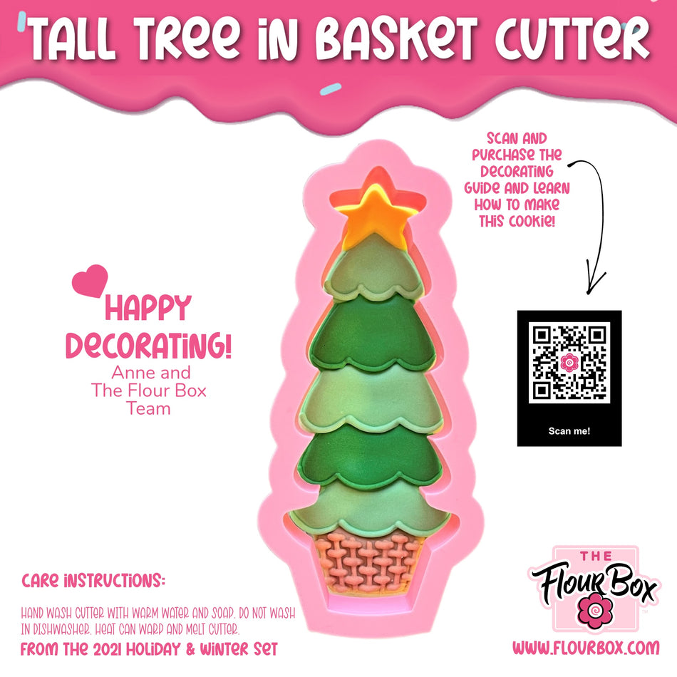 Tall Tree in Basket Cookie Cutter