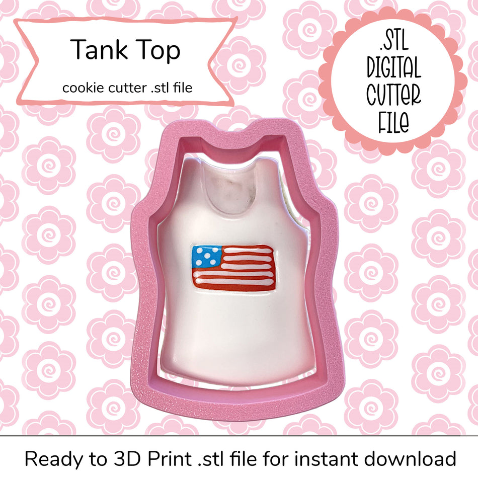 Tank Top Cutter STL File (digital file)