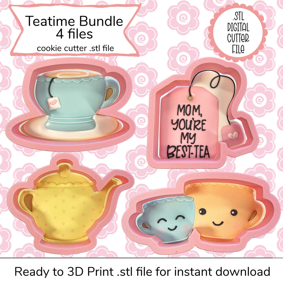 Teatime Cutter Bundle STL Files (digital file)