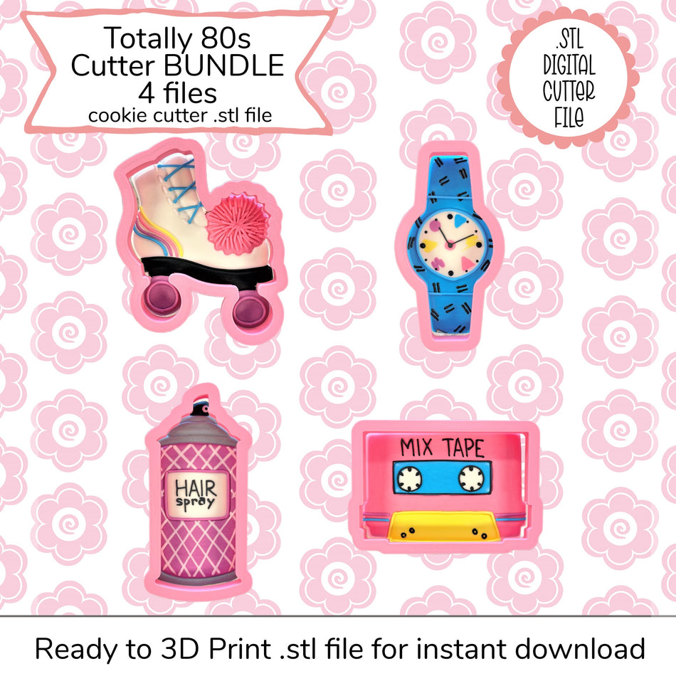 Totally 80s Cookie Decorating Class Recording with Optional Cutters