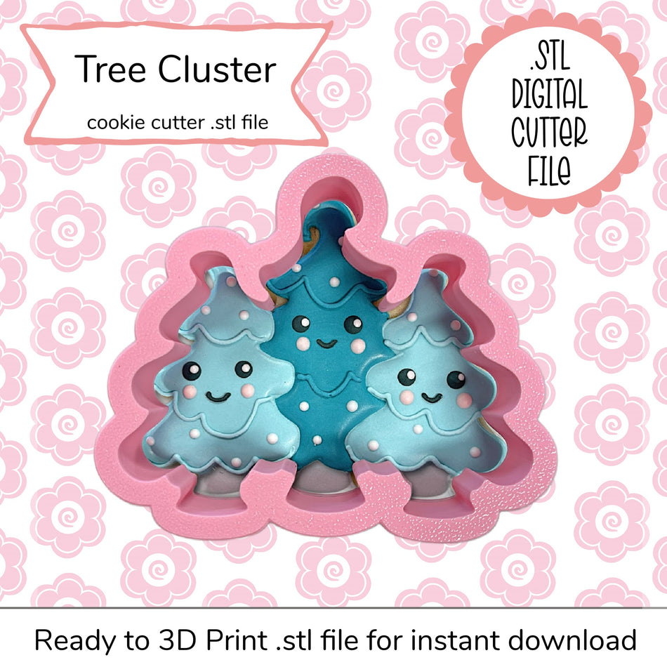 Tree Cluster Cutter STL File (digital file)