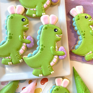 T-Rex with Bunny Ears Cookie Cutter