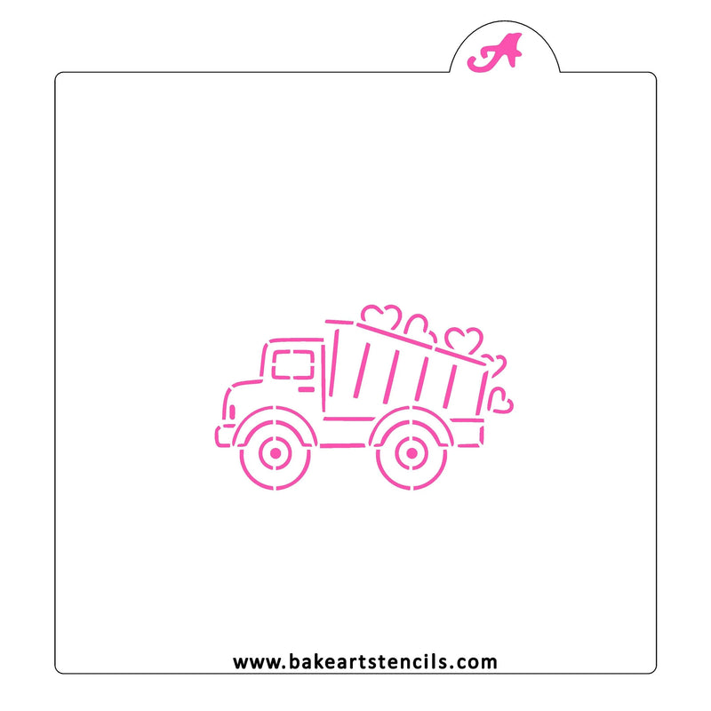Truck of Hearts PYO BakeArt Stencil