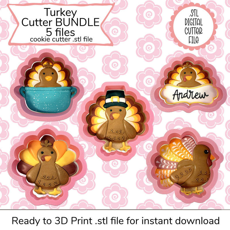 Turkey Cutter Bundle STL File (digital file)