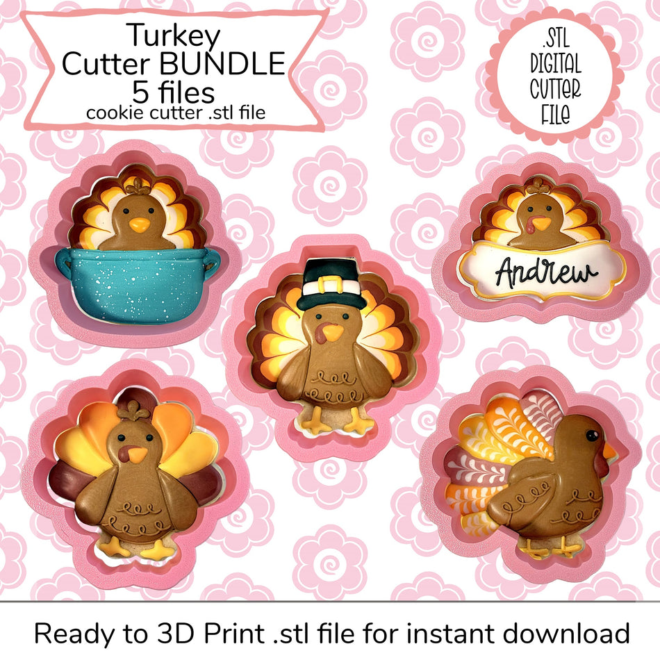 Turkey Cutter Bundle STL File (digital file)