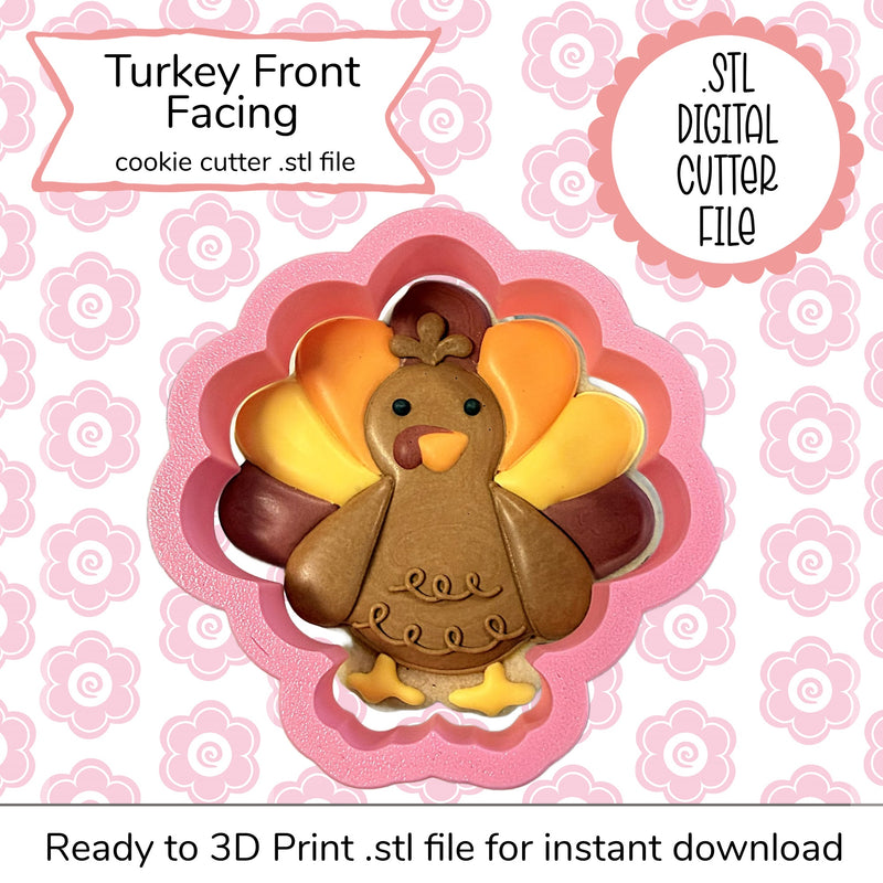 Turkey Front Facing Cutter STL File (digital file)