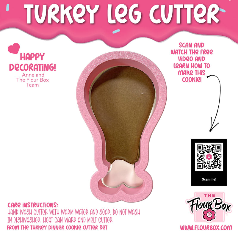 Turkey Leg Large Cookie Cutter