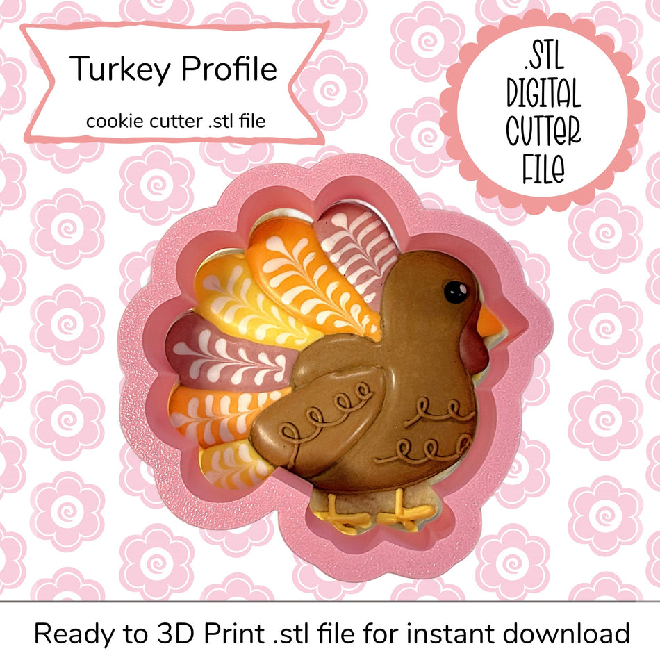 Turkey Profile Cutter STL File (digital file)