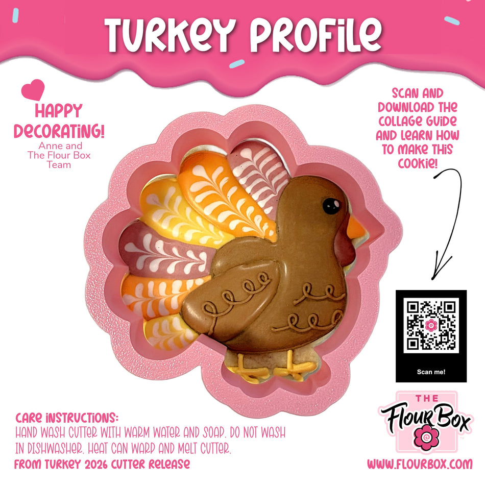 Turkey Profile Cookie Cutter