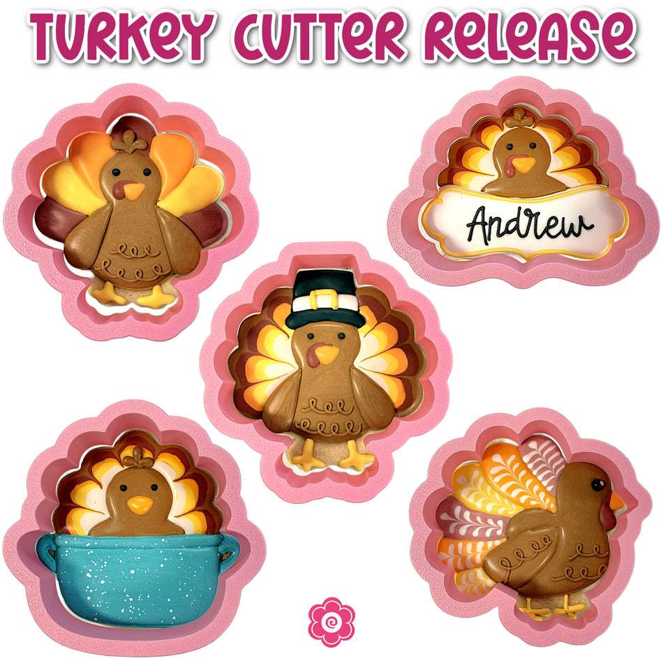 Turkey Cookie Cutter Bundle (5 Cutters)