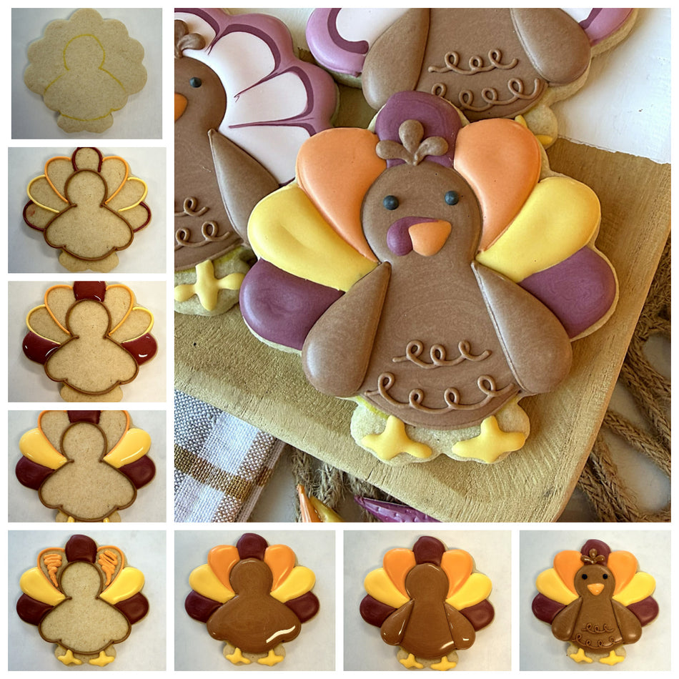 Turkey Front Facing Cookie Cutter