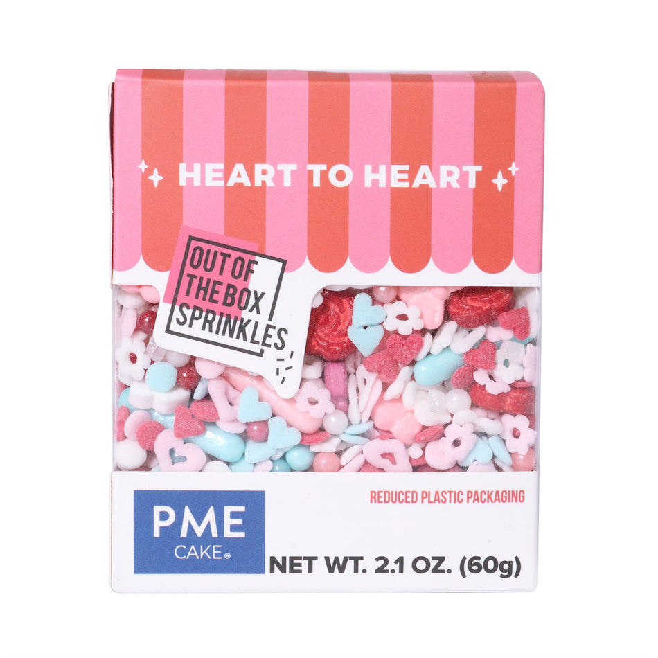 Valentine Heart to Heart Sprinkles 2.1oz
