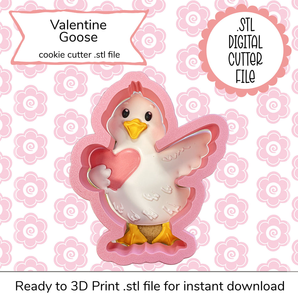 Valentine Goose Cutter STL File (digital file)