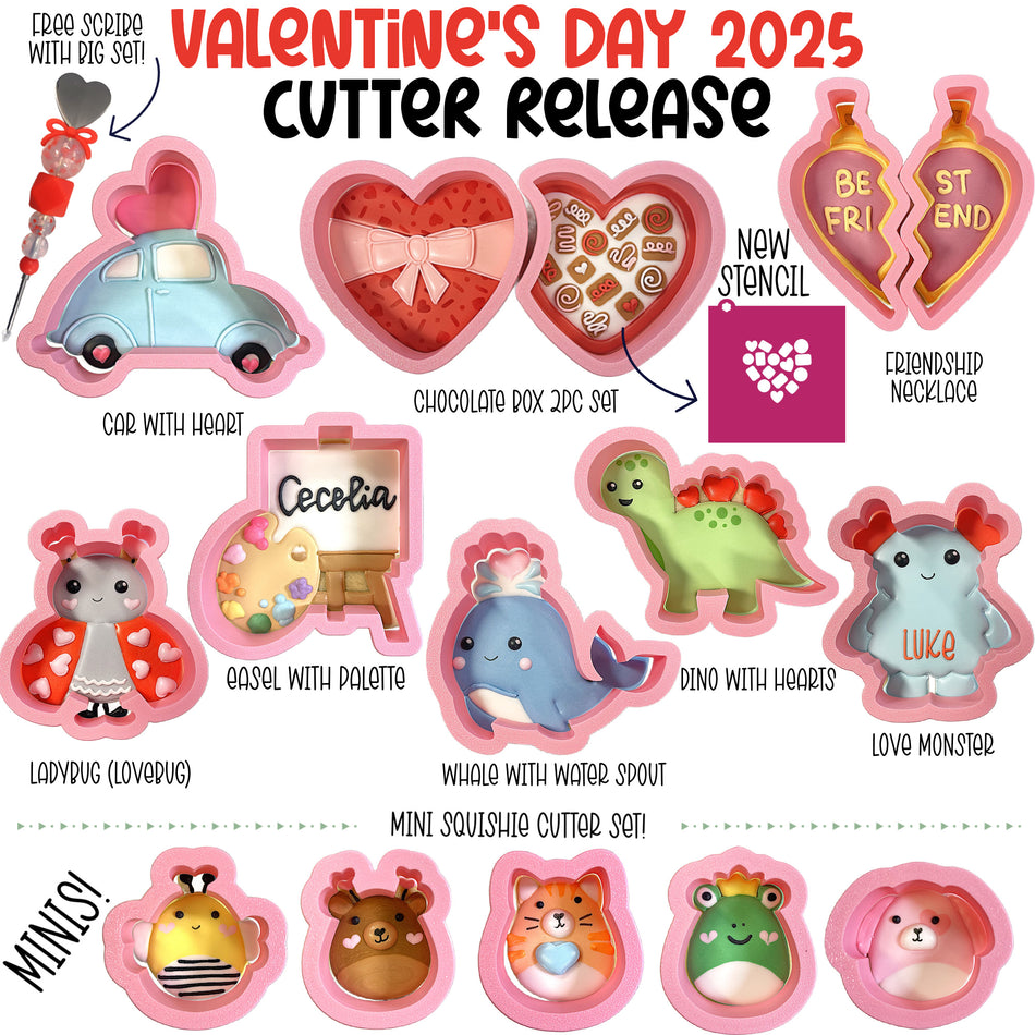 Valentine 2025 Cookie Cutter Set - Image 1 of 12