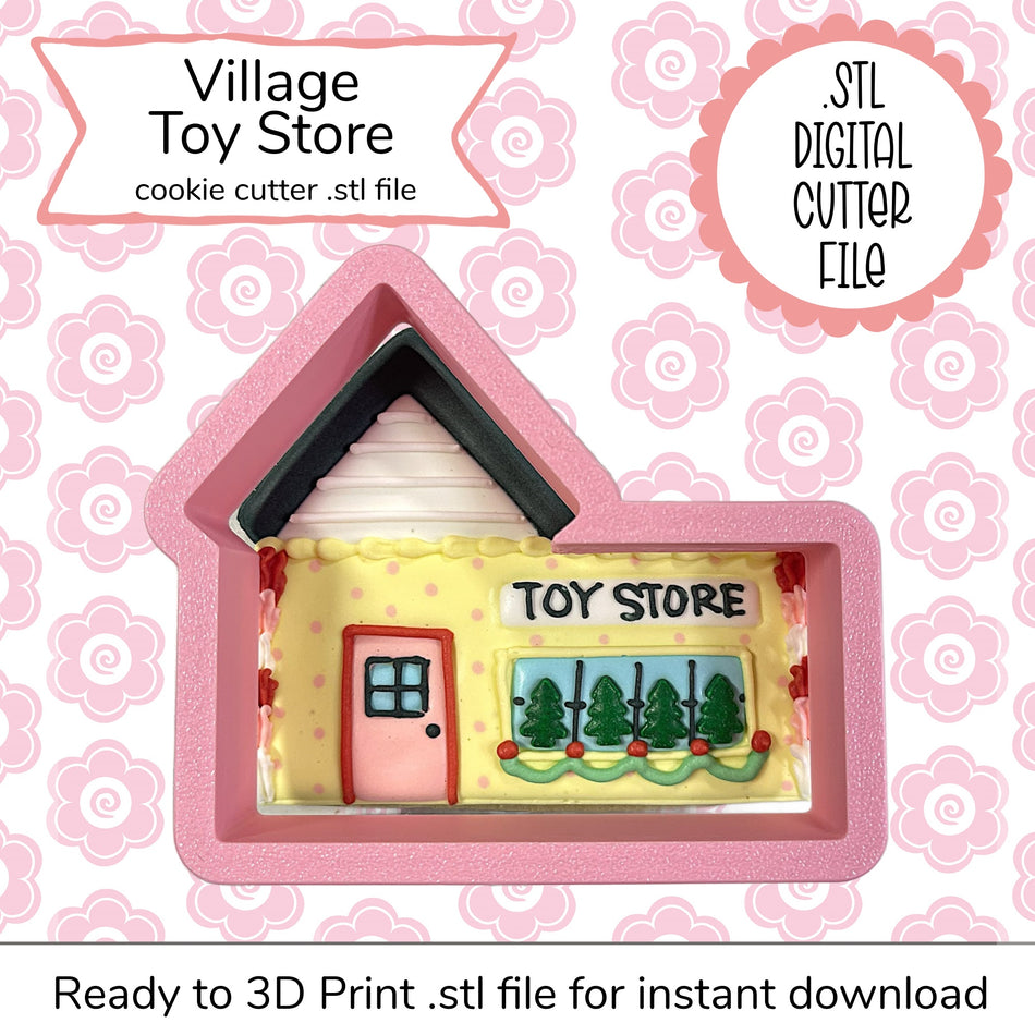 Village Toy Store Cutter STL File (digital file)
