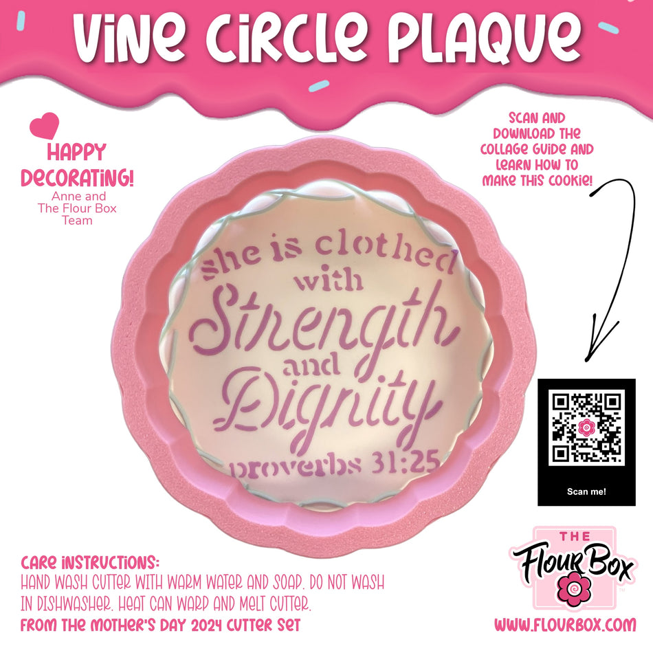 Vine Circle Plaque Cookie Cutter