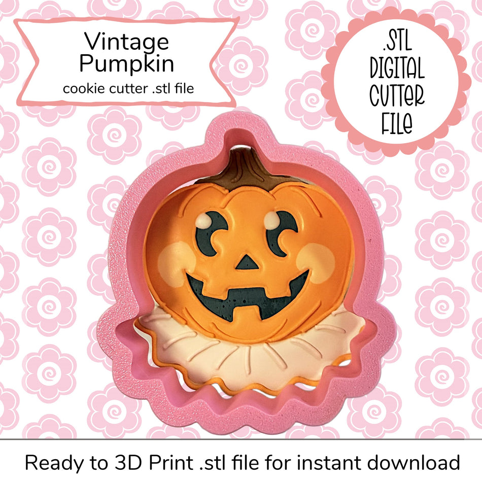 Vintage Pumpkin Cutter STL File (digital file)