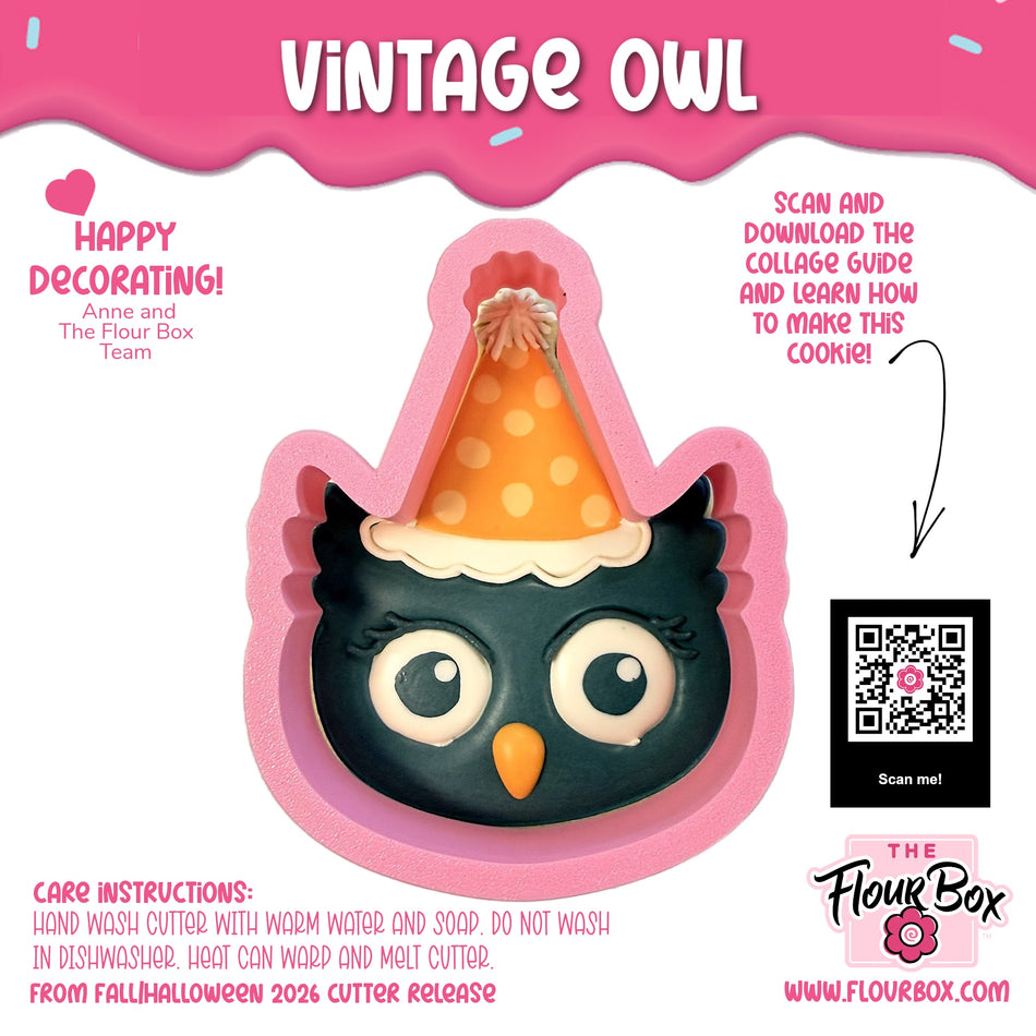 Vintage Owl Cookie Cutter