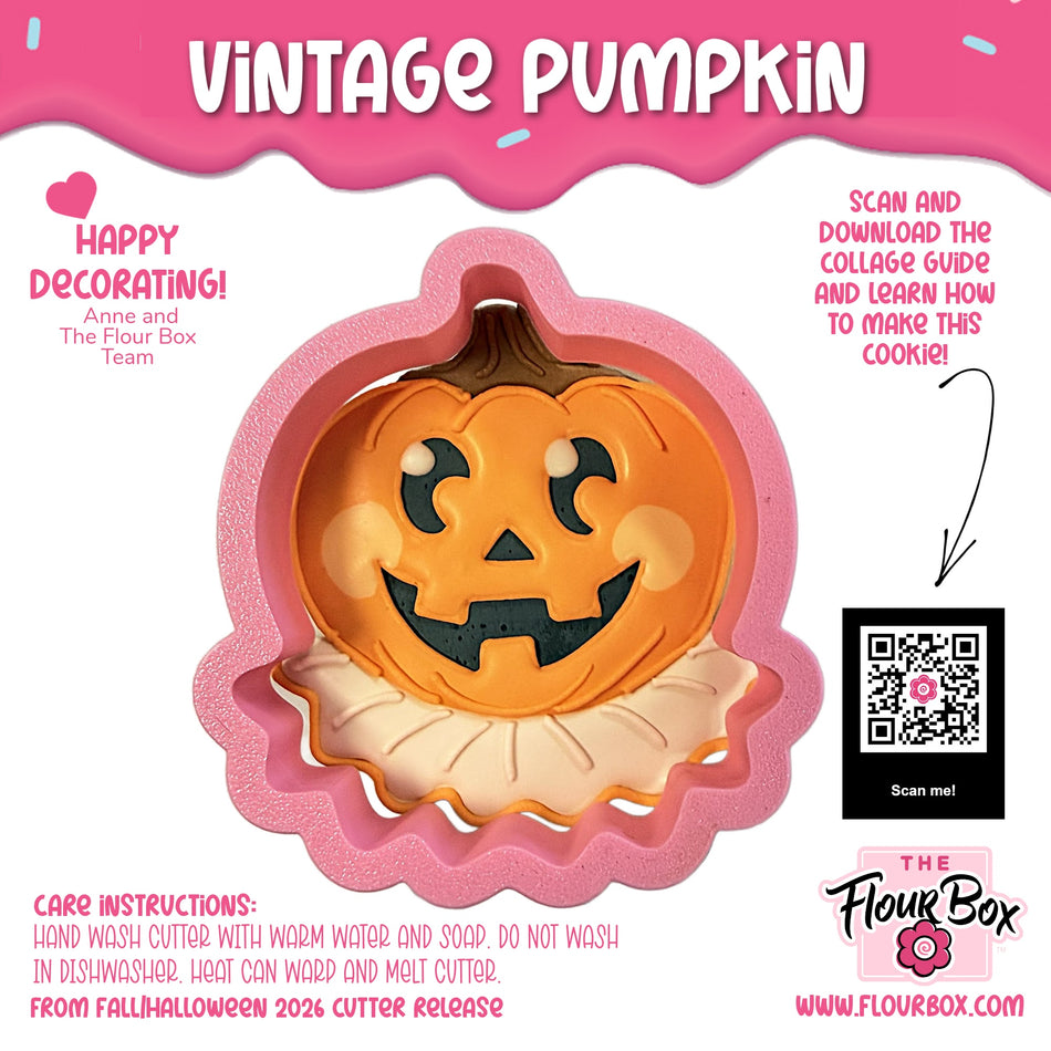 Vintage Pumpkin Cookie Cutter