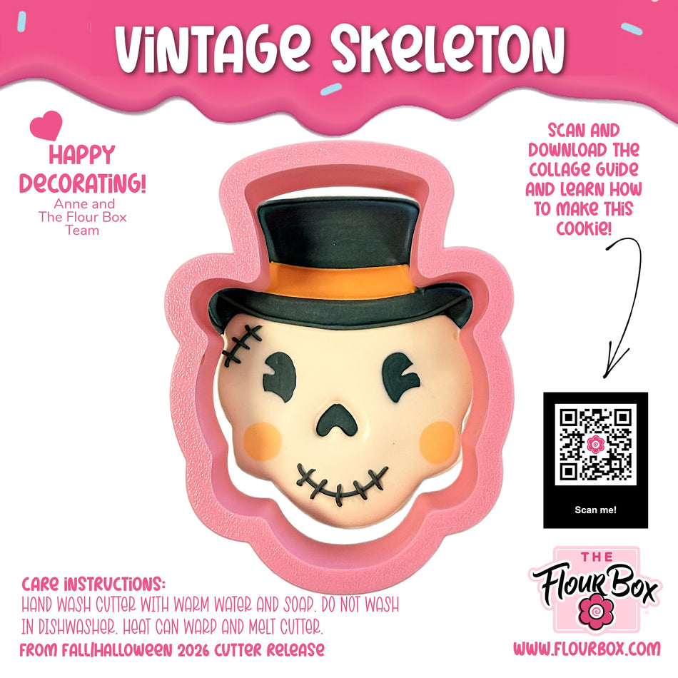 Vintage Skeleton Cookie Cutter