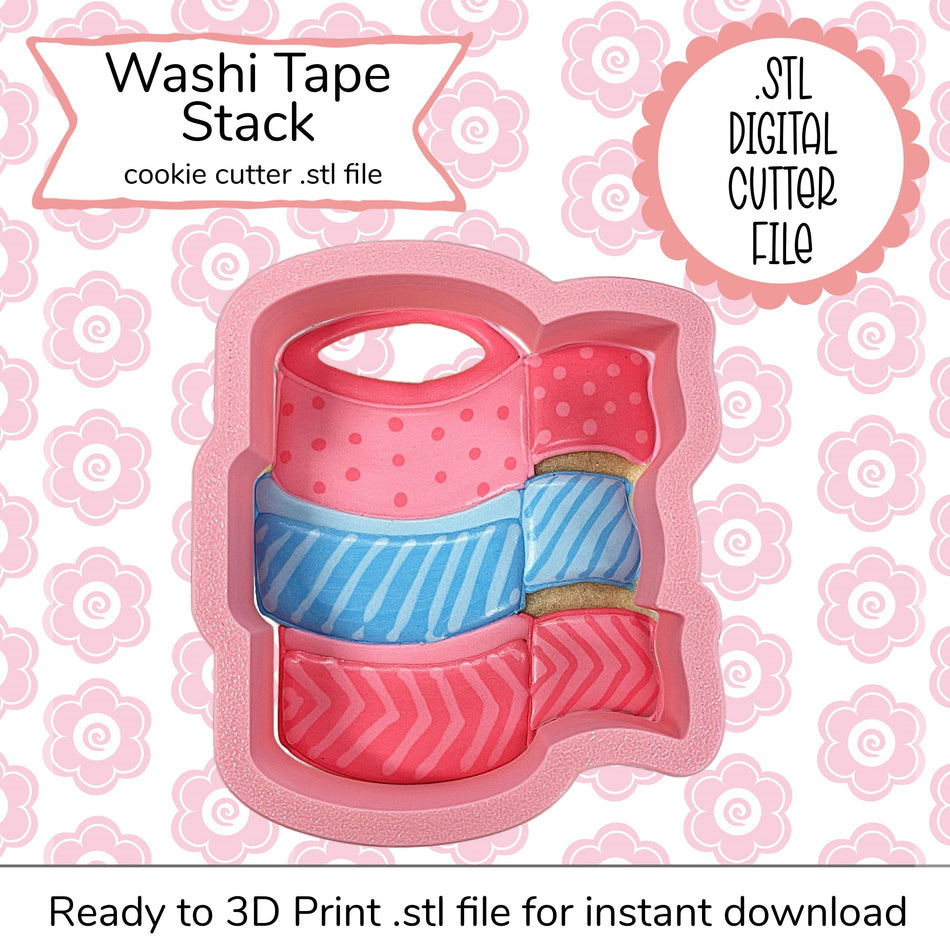 Washi Tape Cutter STL File (digital file)