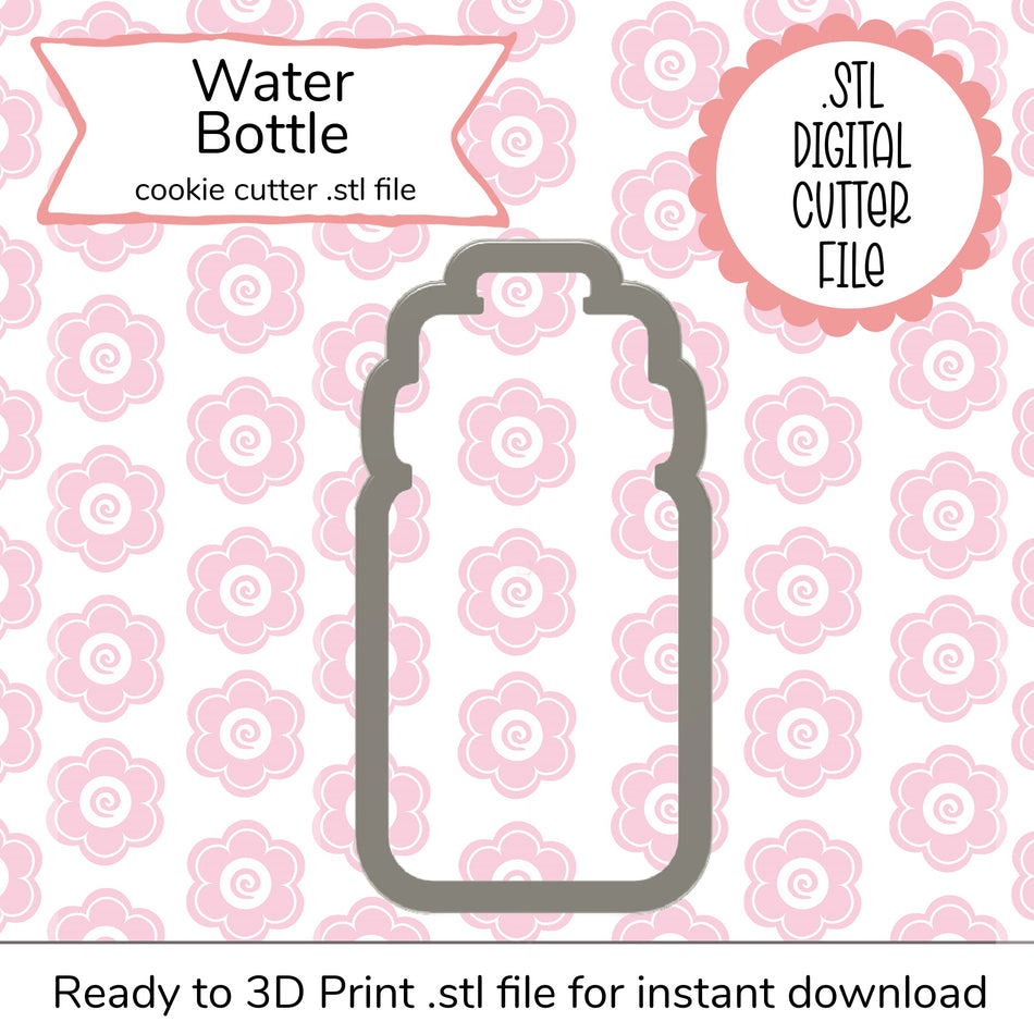 Water Bottle STL Cutter File (digital file)