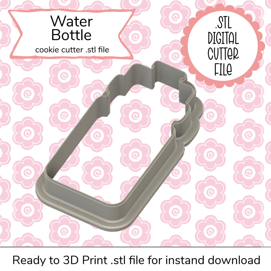 Water Bottle STL Cutter File (digital file)