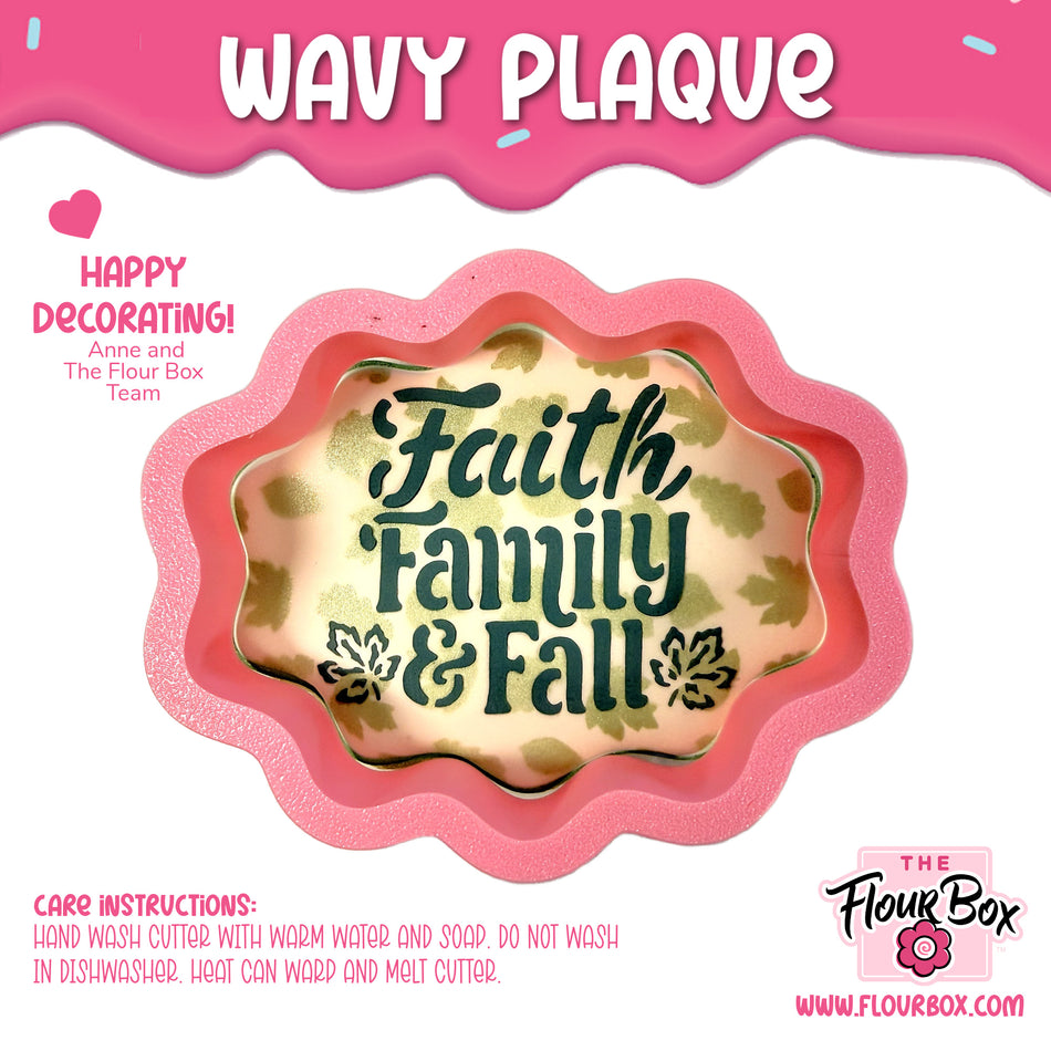 Wavy Plaque Cookie Cutter
