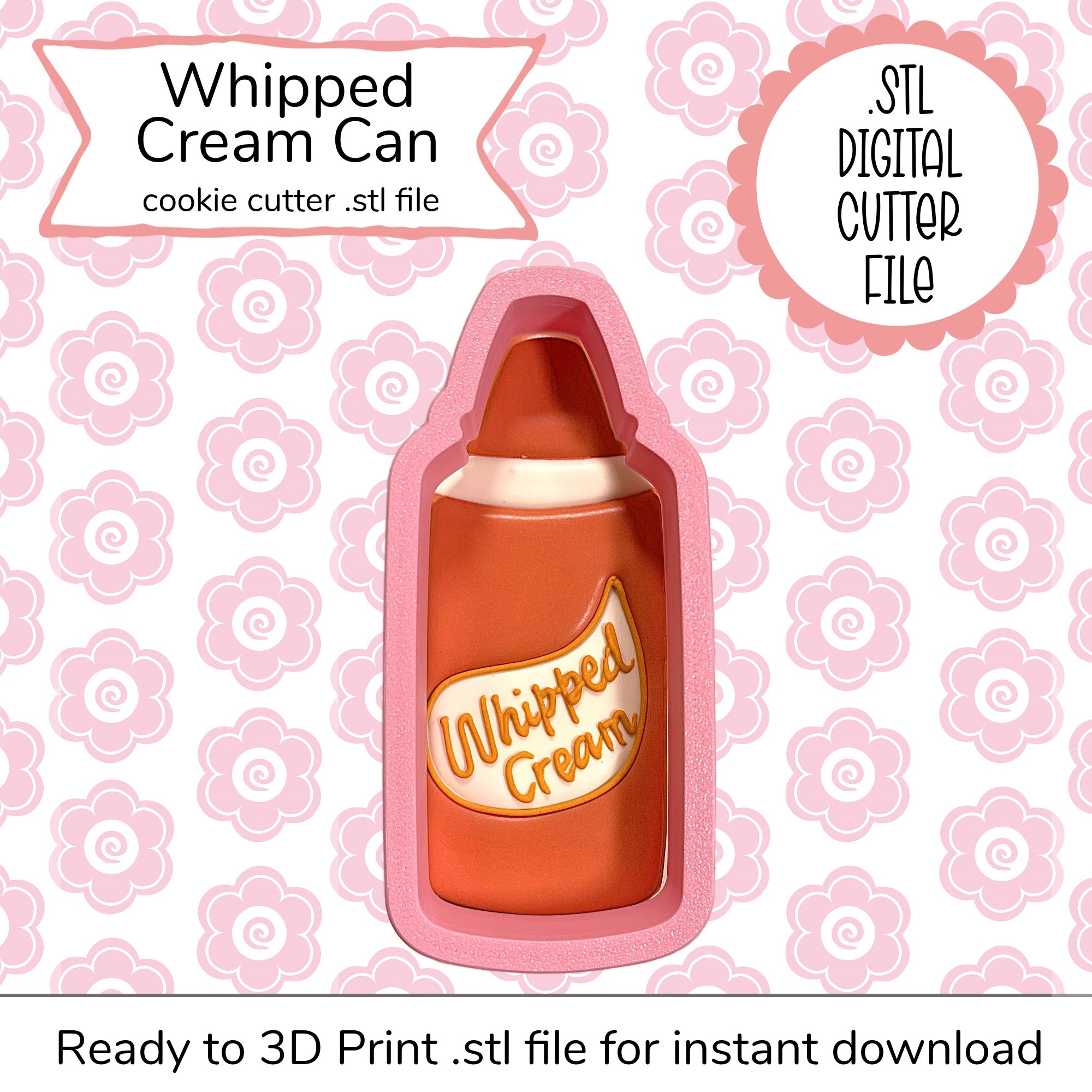 Whipped Cream Can Cutter STL File (digital file)