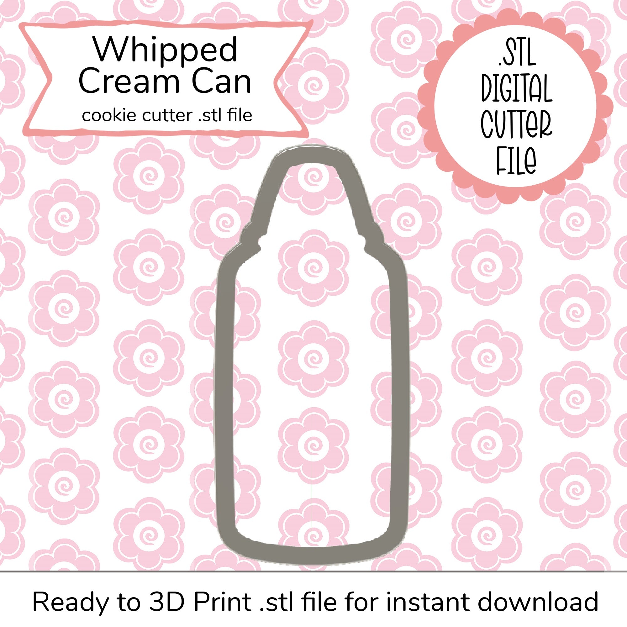 Whipped Cream Can Cutter STL File (digital file)