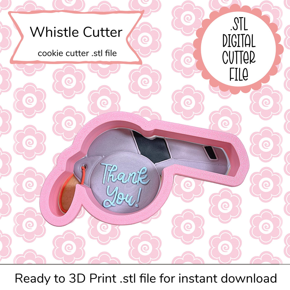 Whistle Cutter STL File (digital file)