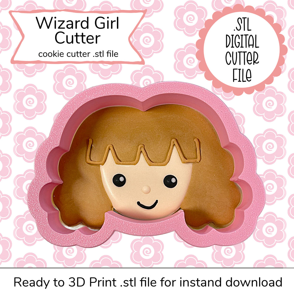 Wizard Girl STL Cutter File (digital file)
