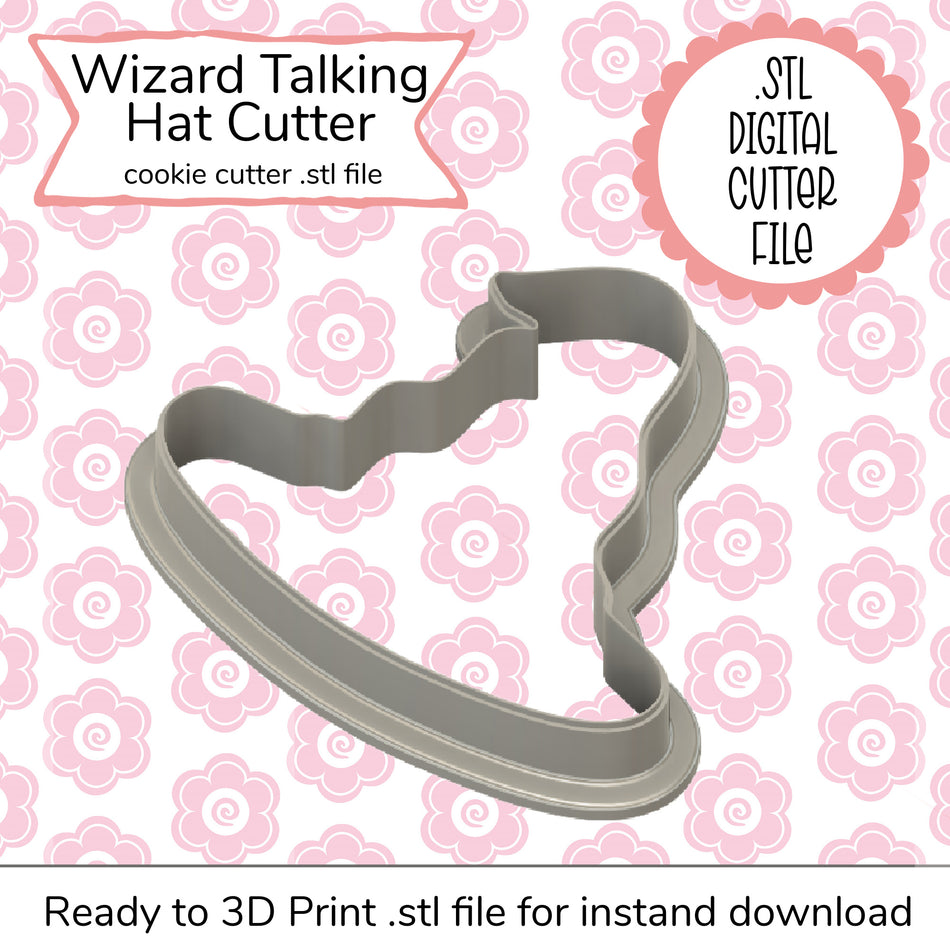 Wizard Talking Hat STL Cutter File (digital file)