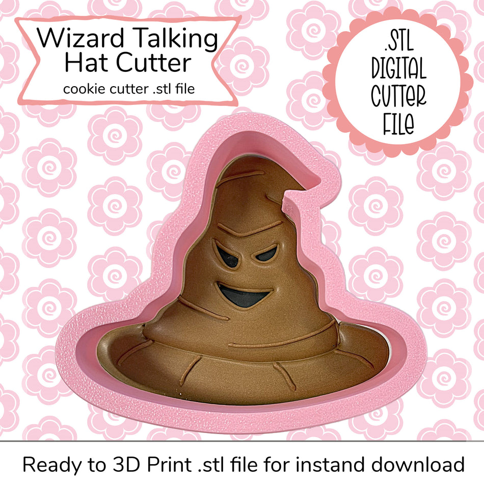 Wizard Talking Hat STL Cutter File (digital file)