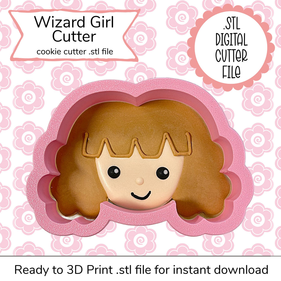 Wizard Girl STL Cutter File (digital file)