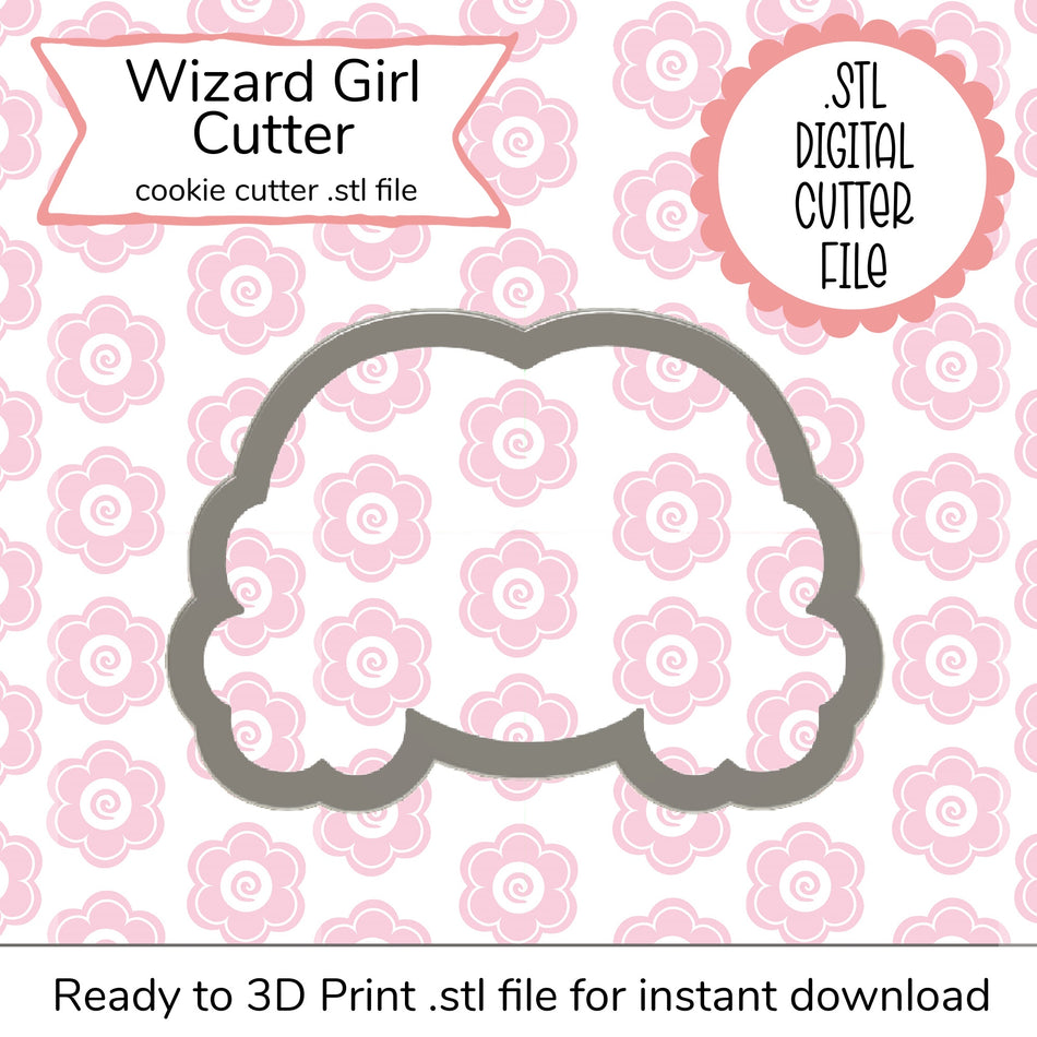 Wizard Girl STL Cutter File (digital file)