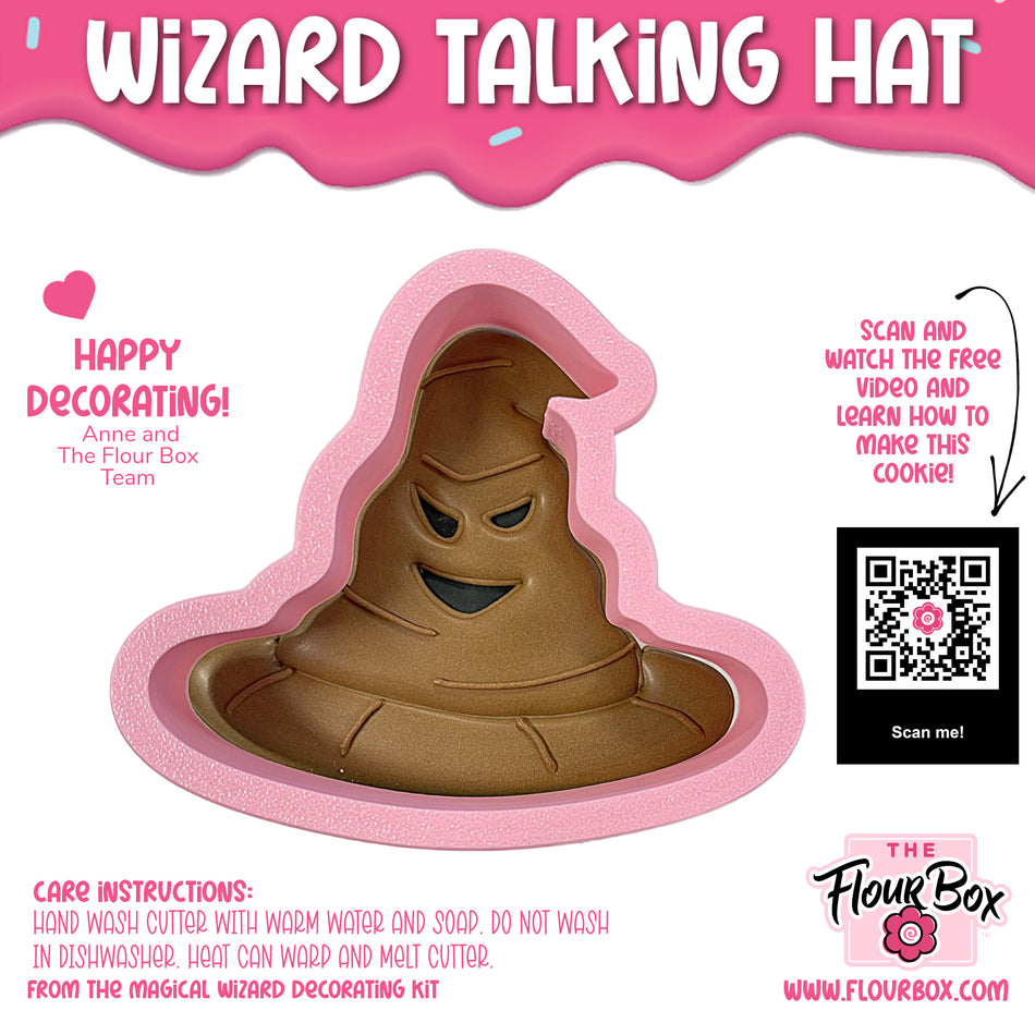 Wizard Talking Hat Cookie Cutter