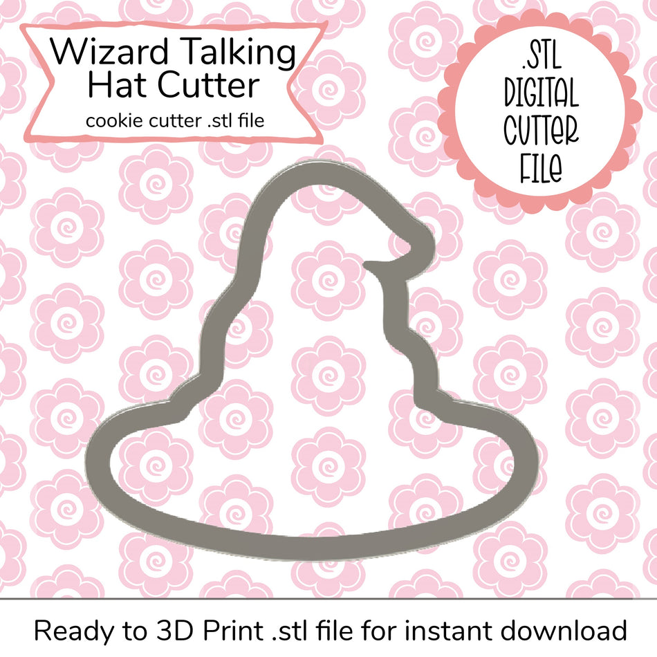 Wizard Talking Hat STL Cutter File (digital file)