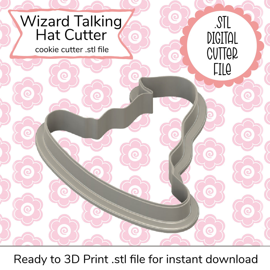 Wizard Talking Hat STL Cutter File (digital file)