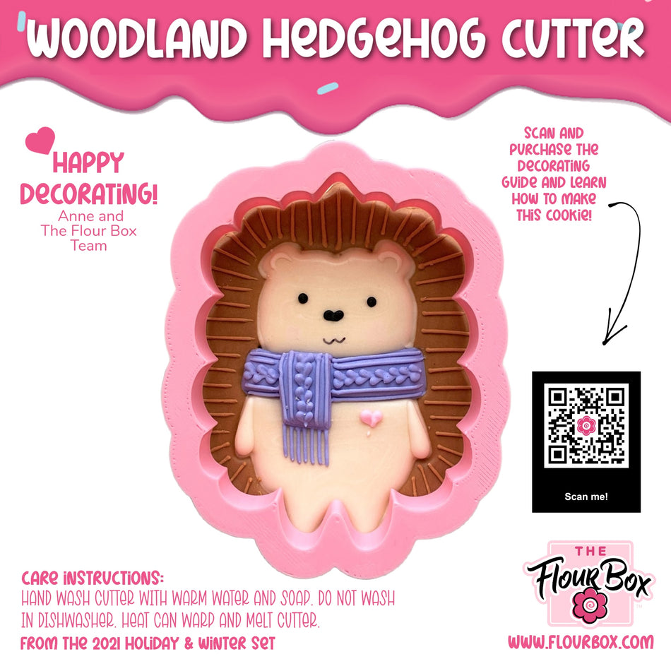 Woodland Hedgehog Cookie Cutter