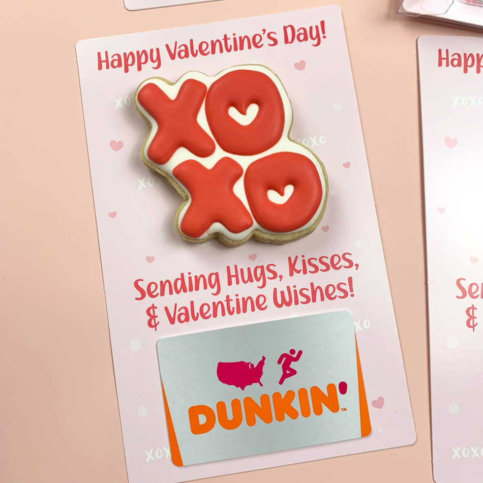 Hugs, Kisses, Valentine Wishes BAG Backer  - QTY 25